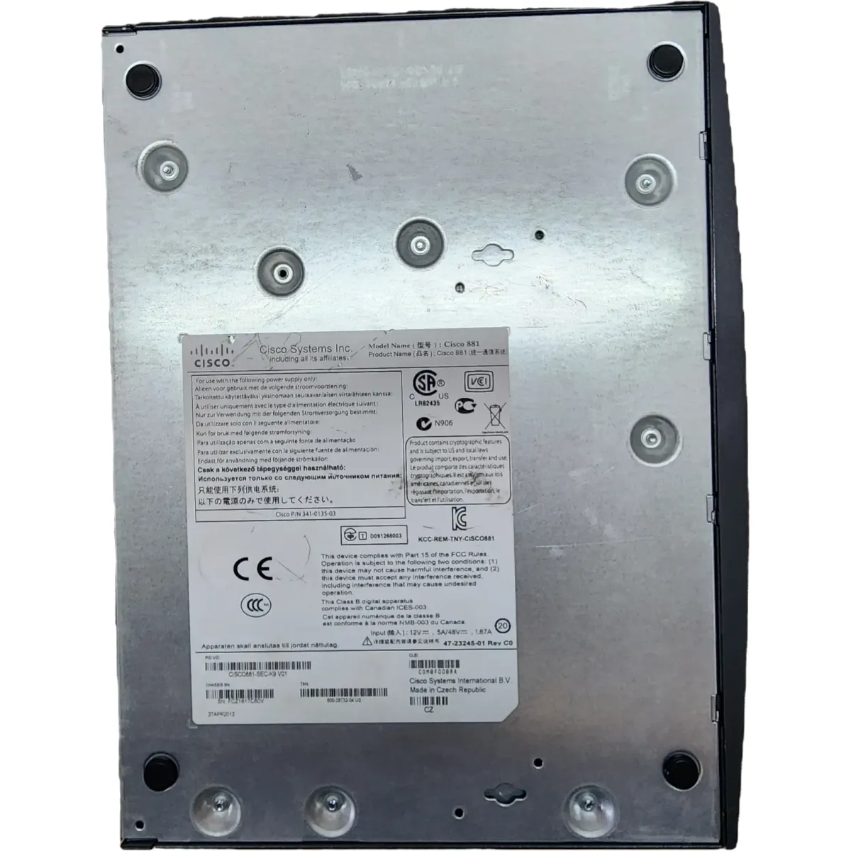 Cisco C881-V-K9 Router fekete #3