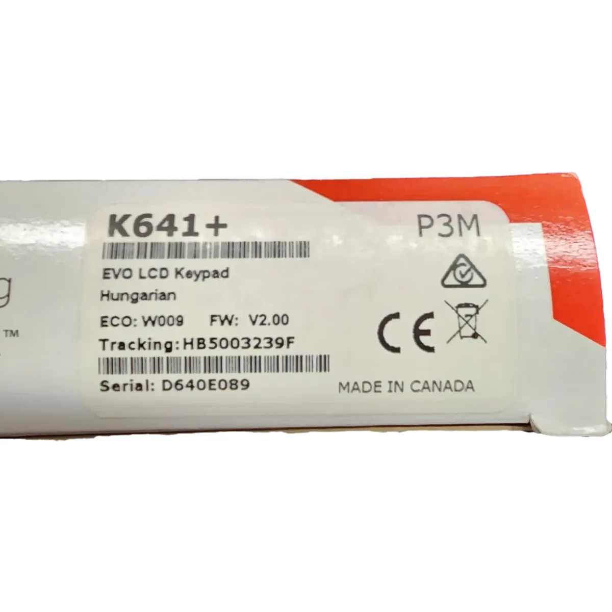 Paradox K641+ LCD kezelő 192 zónás EVO/HD+ központokhoz #5