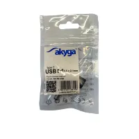 Akyga USB Type-C / 5, 5 x 2, 1 mm laptop adapter csatlakozó #2