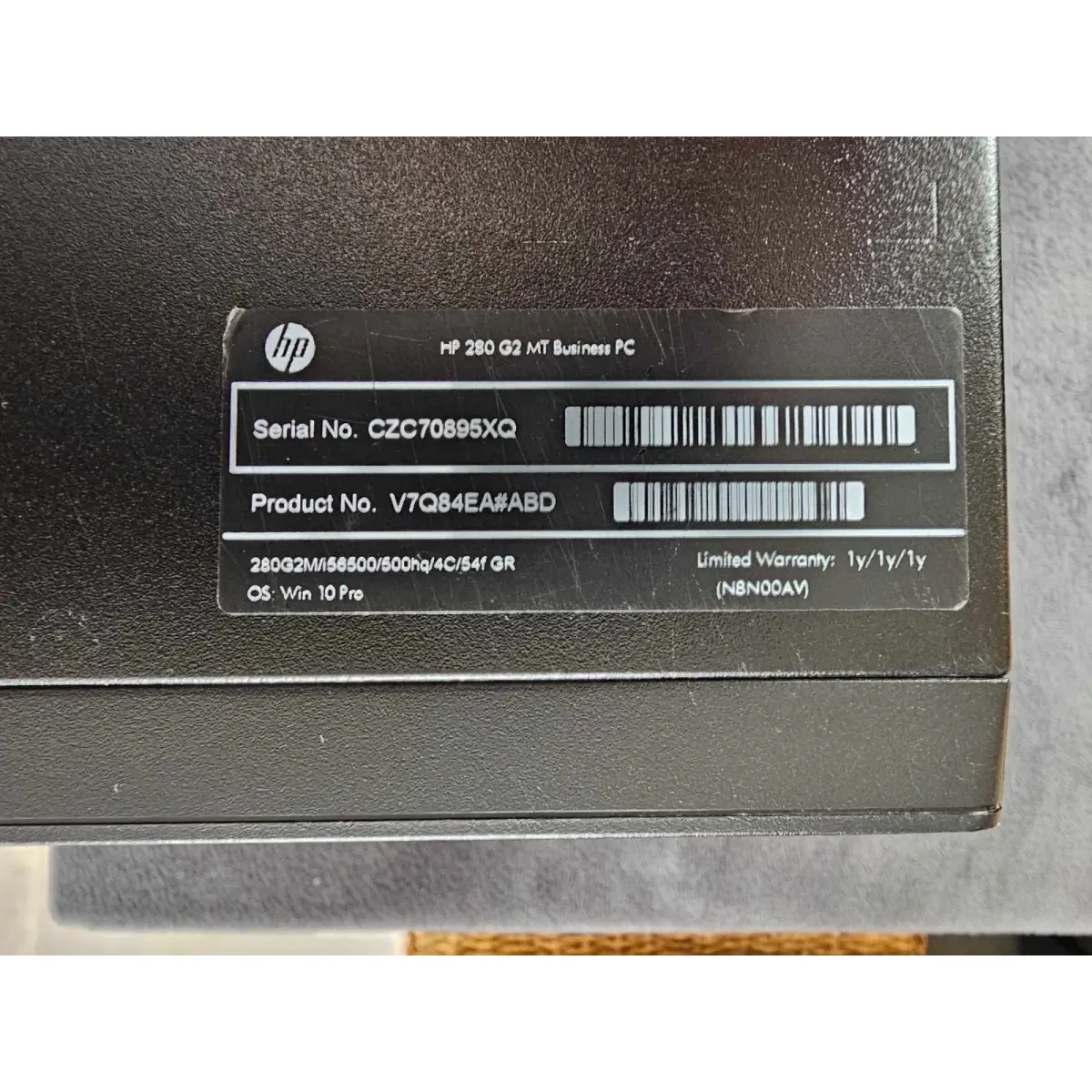 HP 280 G2 Mt Bussines PC számítógép Core i5-6500 4GB DDR4 240GB SSD HD Graphics 530 fekete #7