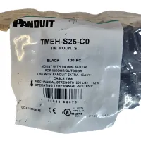 HD kábelkötegelő tartó 1/4"(M6) 0,72" WR 100 darabos csomag fekete #2