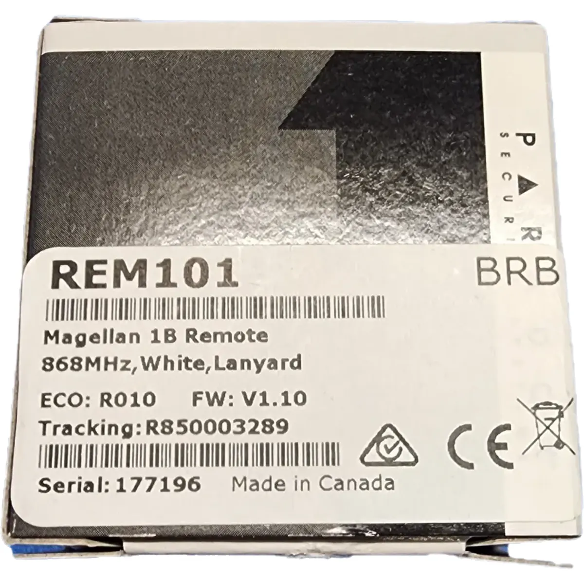 Paradox REM101 Egyirányú Hordozható pánikgomb 868Mhz Vízálló 32x51x13mm fehér #4