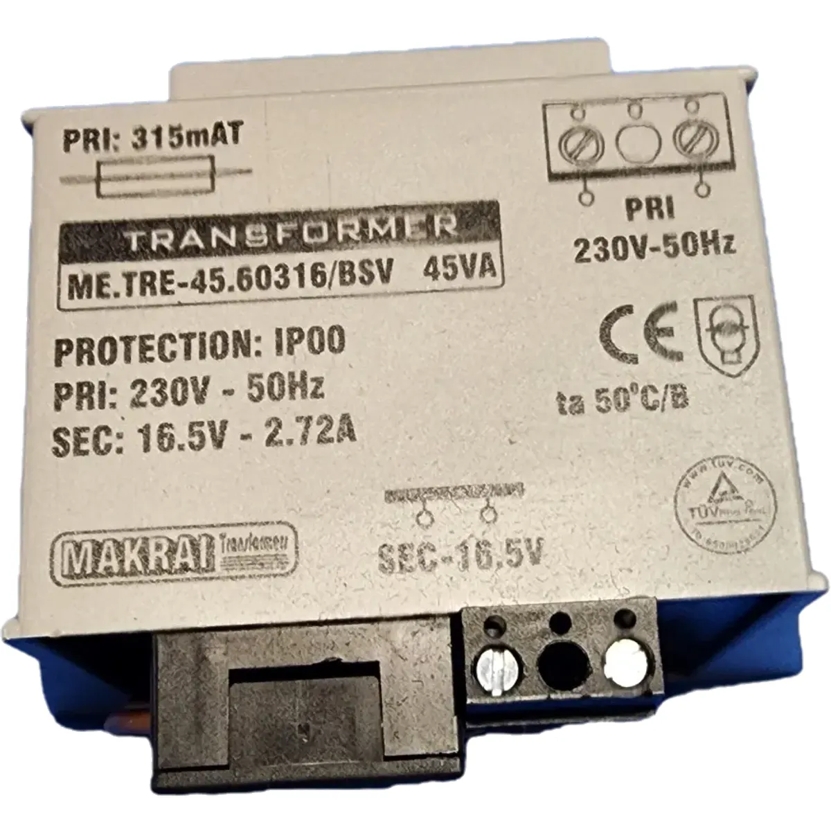 Makrai 16V 45VA transzformátor #1