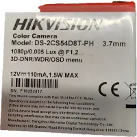 Hikvision DS-2CS54D8T-PH kamera 3,7mm 1080p fekete #3