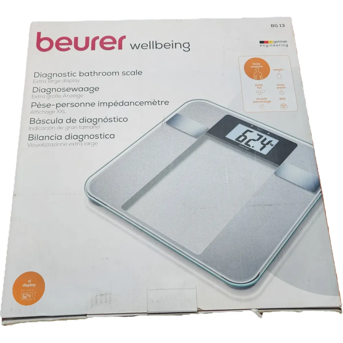 BEURER BG 13 Diagnosztikai mérleg #2