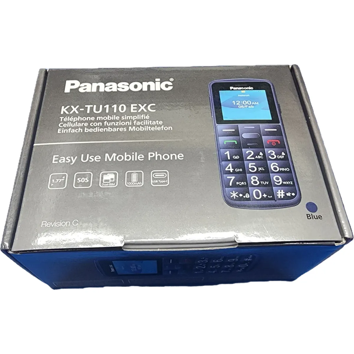 Panasonic KX-TU110EXC Mobiltelefon 1,77" dual SIM kék #6