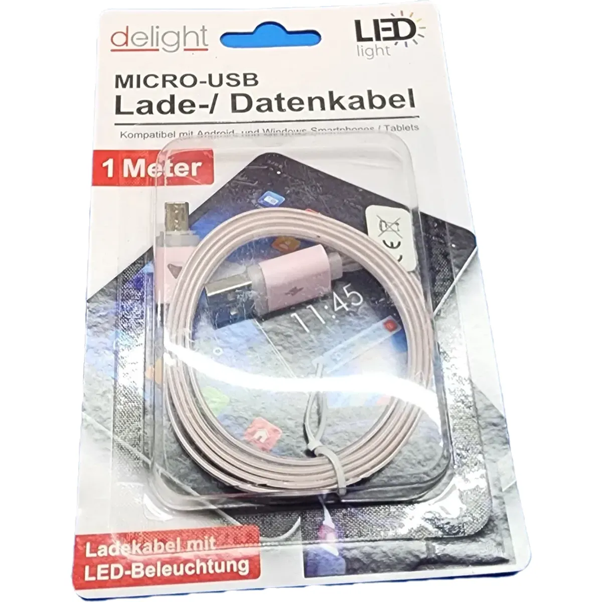 Delight 1m ledes micro-usb kábel #4