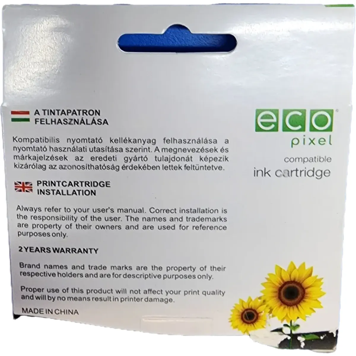 Ecopixel Utángyártott Epson T804 tintapatron Sárga #2