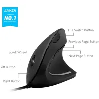 Anker A7851011 vertikális ergonomikus optikai egér #5