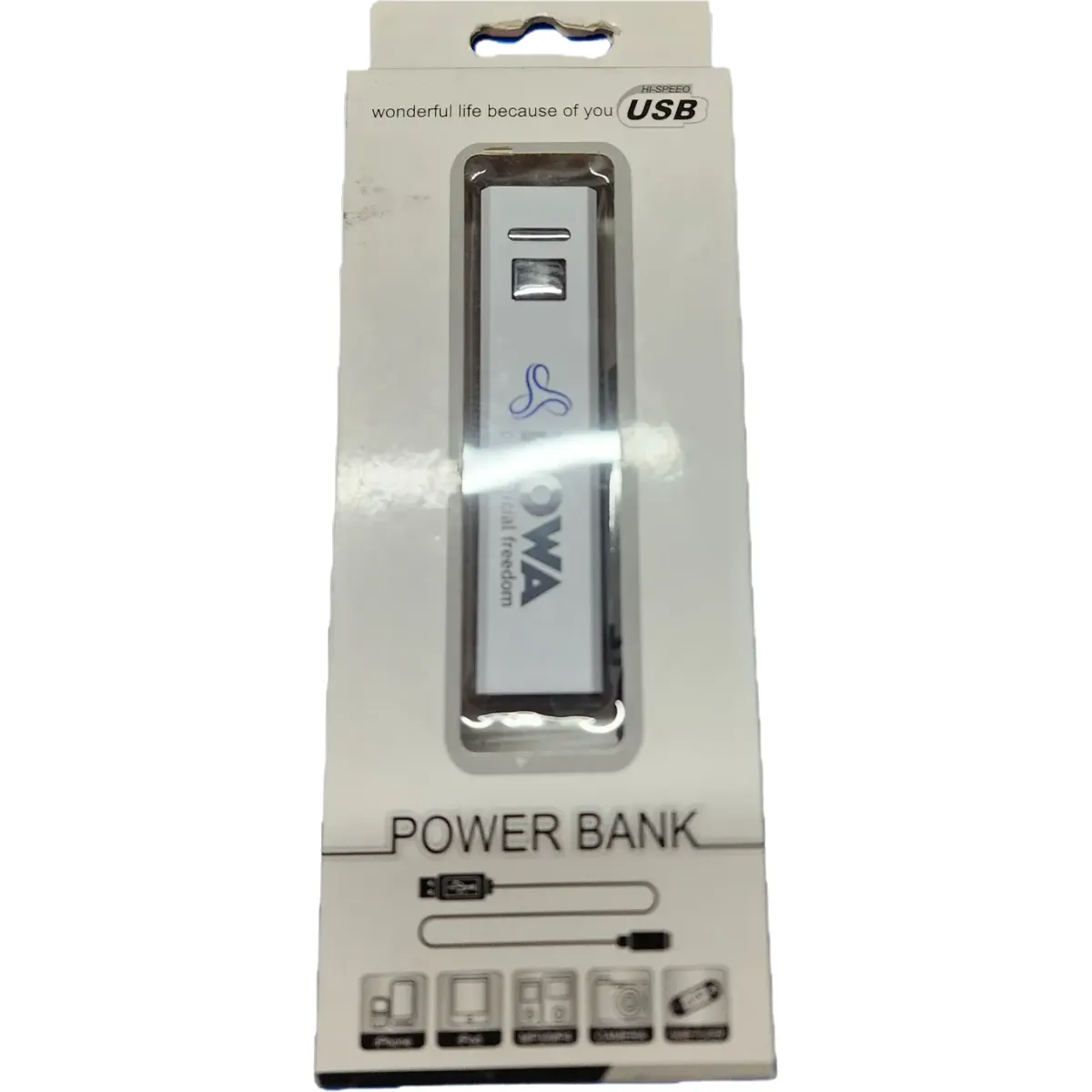 POWA 5V USB külső Li-Ion 2600mAh PowerBank #1