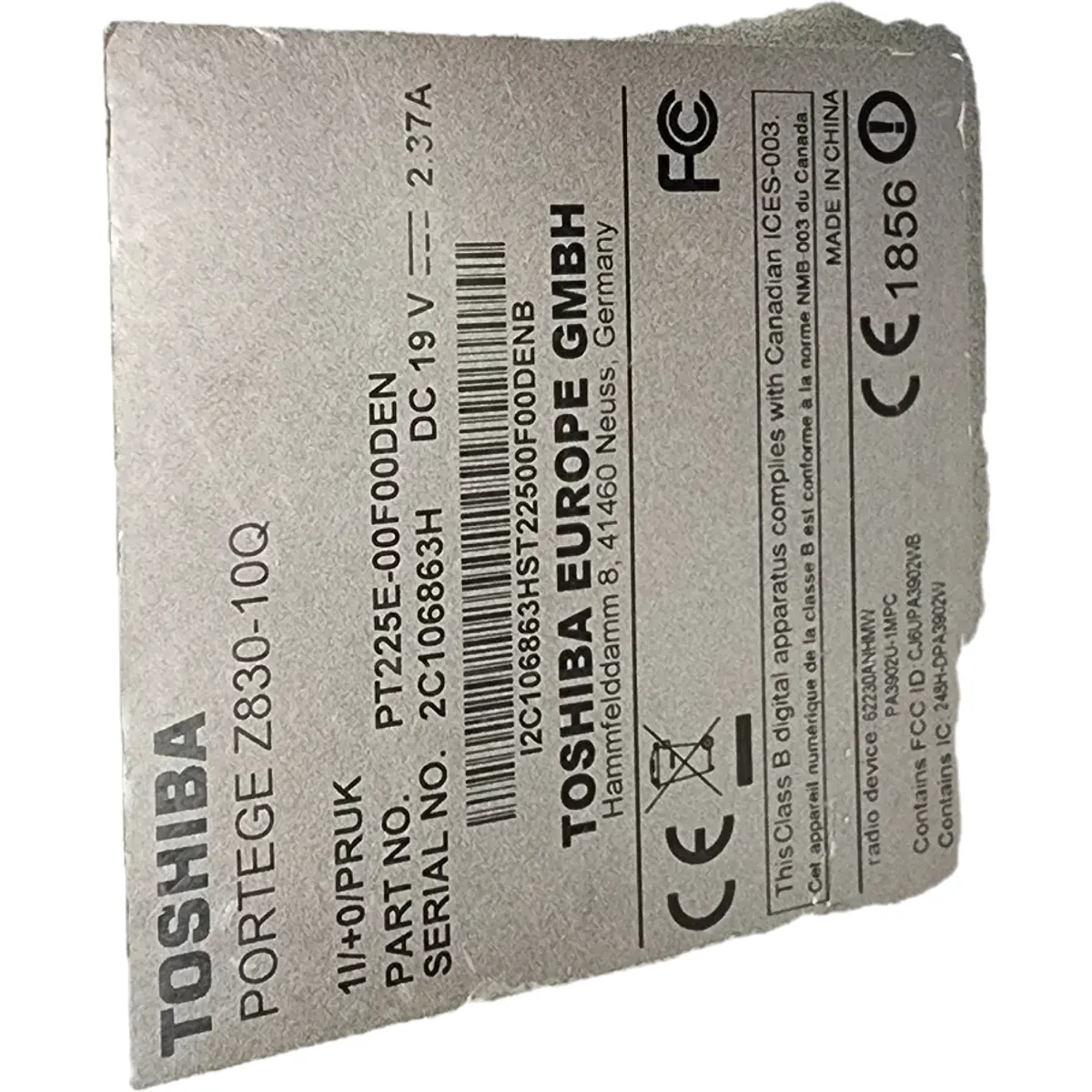 Toshiba Portege Z830-10Q 13.3" Ultrabook i5-2557M 4Gb Ram 64GB SSD Win 10 pro ezüst #5