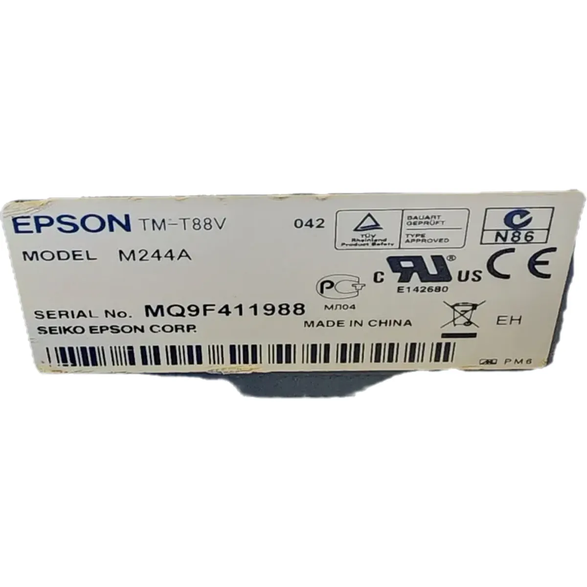 Epson M244A TM-T88V thermal blokknyomtató USB lan automata vágás #5
