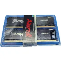 Kingston DDR4 3200MHz 16GB (2x8GB) memória Kit FURY Beast Black CL16 1,2V fekete #2