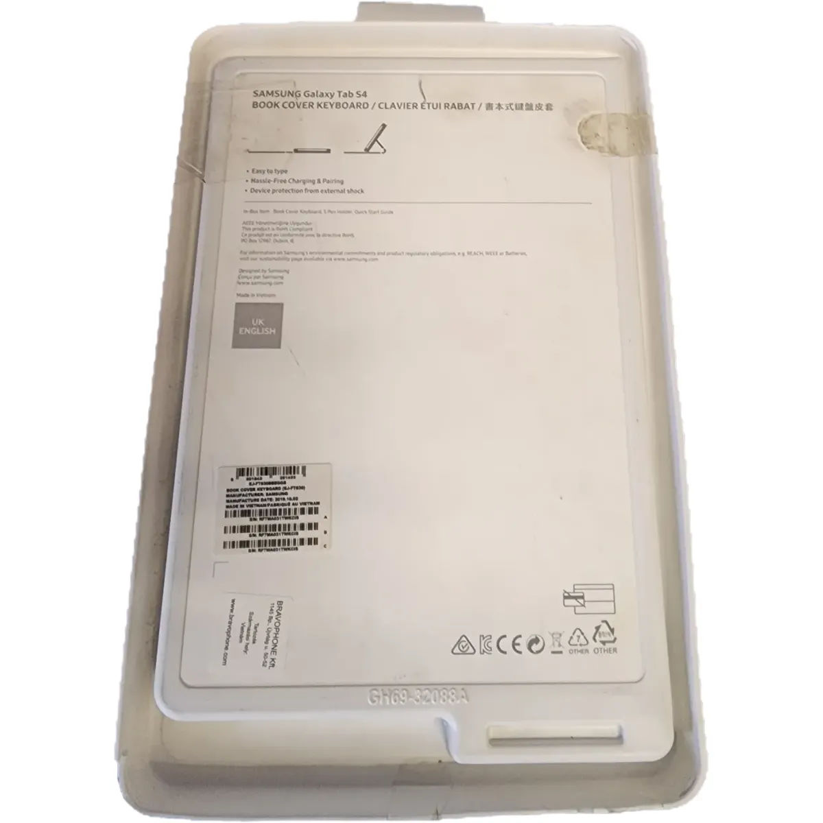 Samsung Galaxy Tab S4 10.5" billentyűzetes tok fekete #1