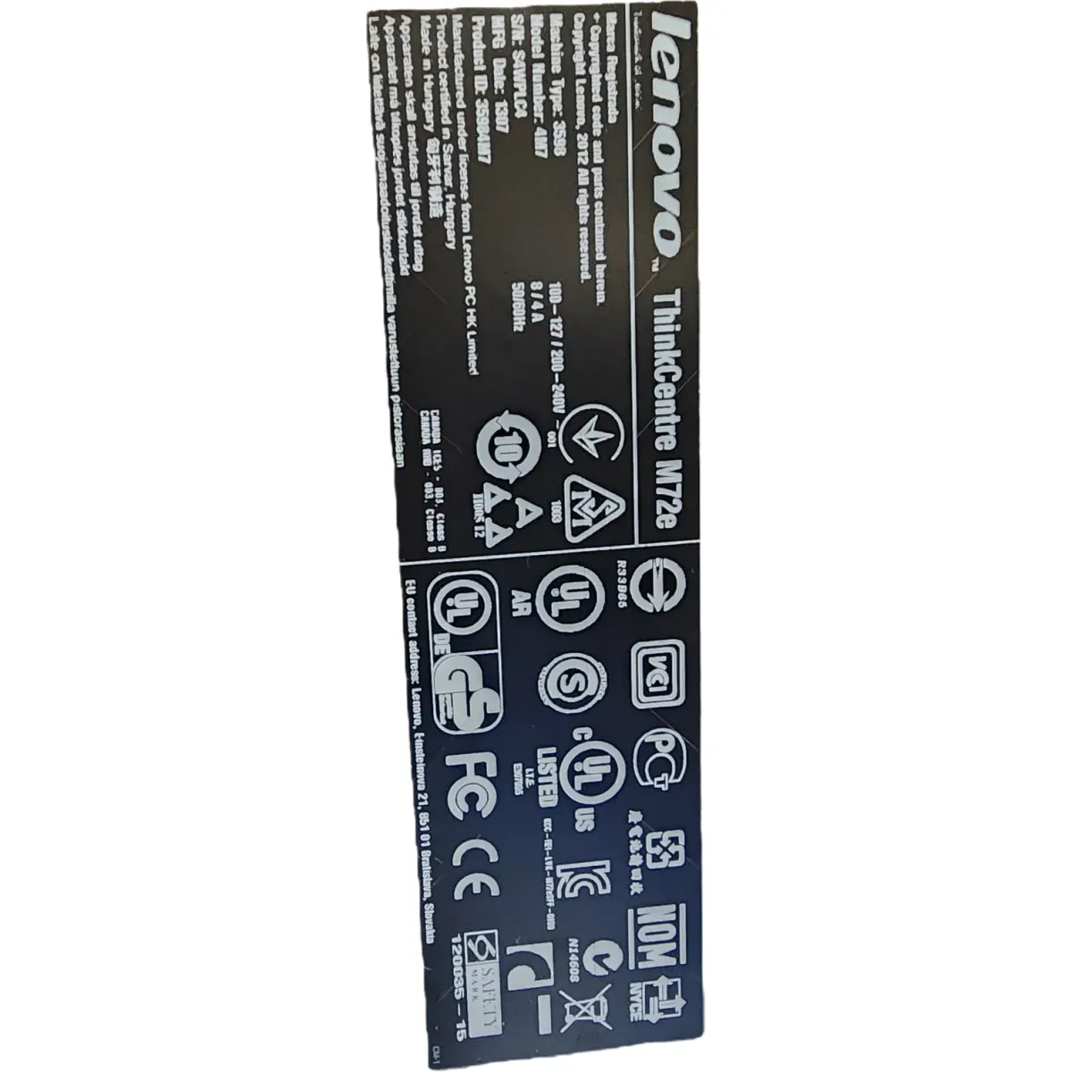 Lenovo ThinkCentre M72e SFF i5-3470 2x4GB DDR3 120 GB SATA SSD #4