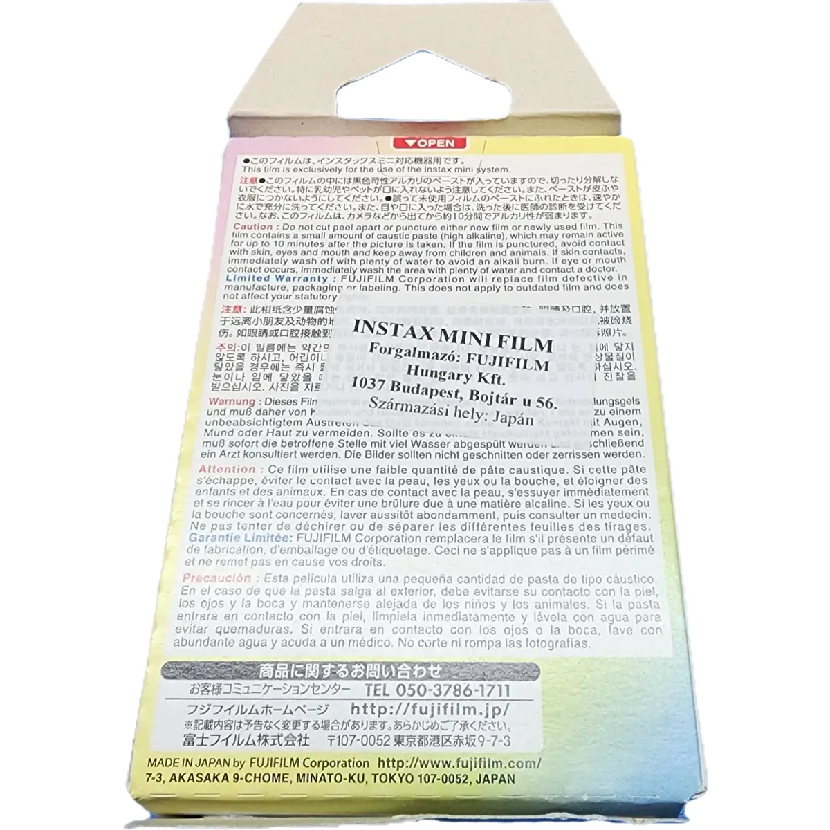 FUJIFILM Instax Mini Film Glossy Macaron 10 lap #2