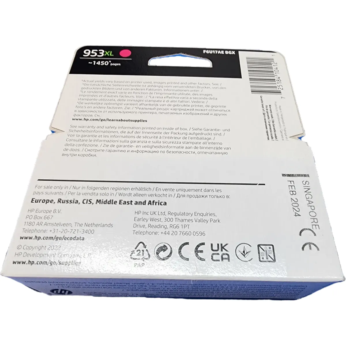 HP 953XL nagy kapacitású eredeti tintapatron - Magenta #2