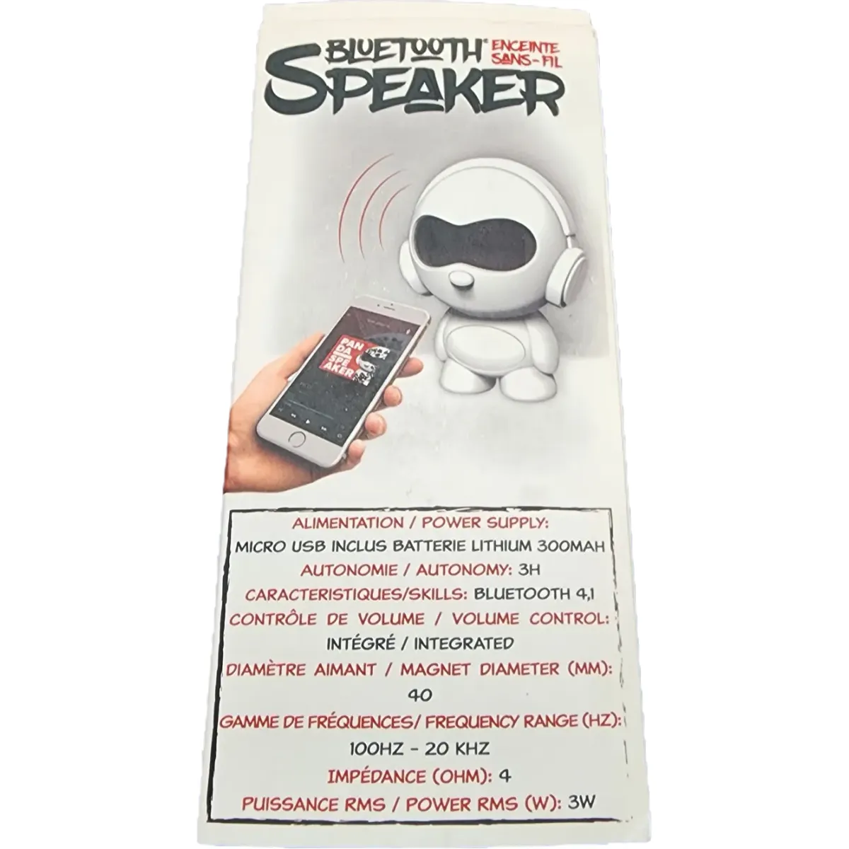 TNB PANDA vezeték nélküli bluetooth hangszóró ajándék POSCA fekete filctoll #3