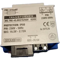 Makrai 16V 45VA transzformátor
