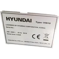 Hyundai VIN18G Borhűtő fekete 18 palack led világítás #5