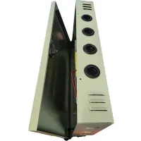 Techson Power Supply tápegység falra szerelhető zárható fémdobozos 12 V DC 10 A 8 pár kimeneti sorkapocs 20,5x31,5x5,3cm zöld #4