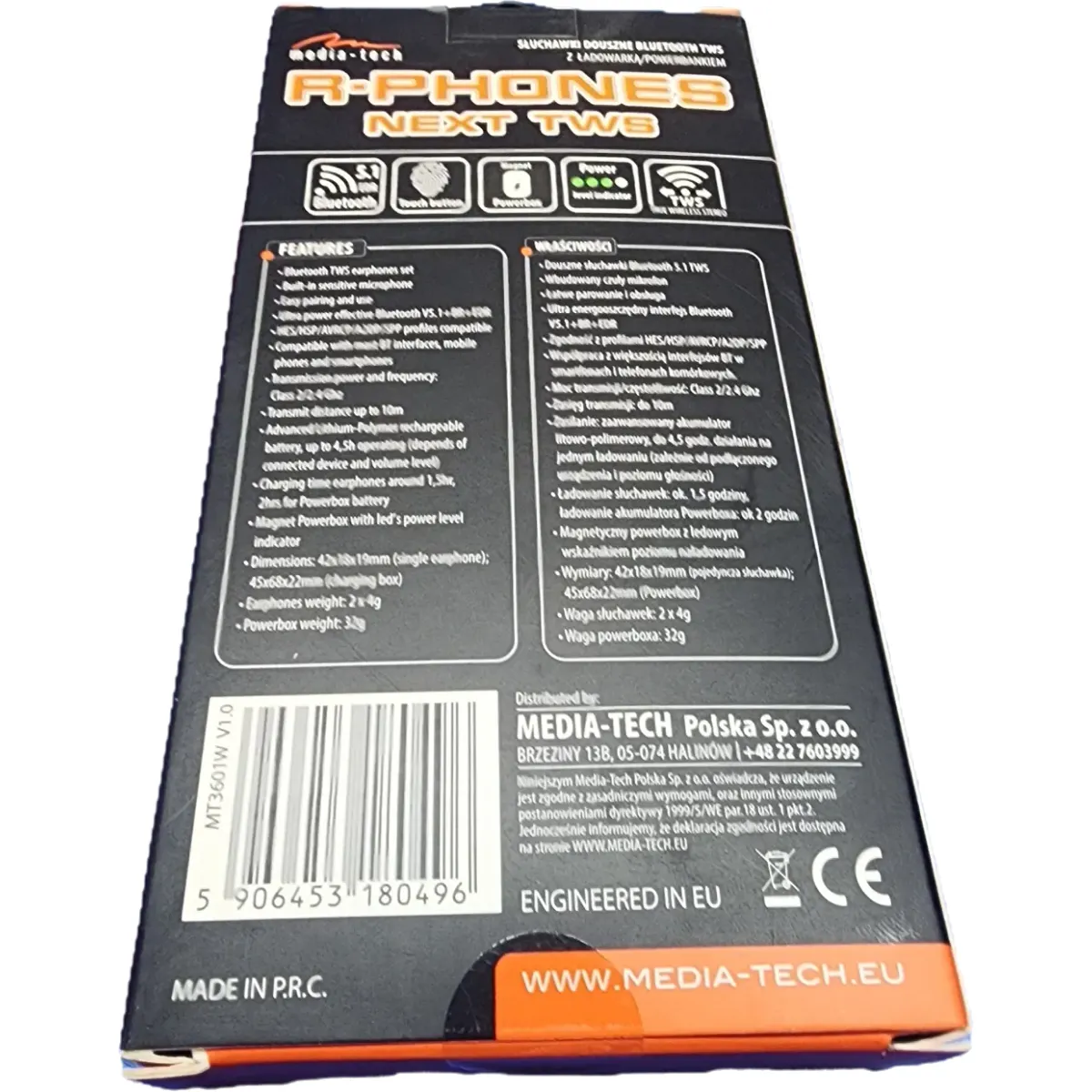 Media-Tech R-Phones Next TWS (MT3601W) Bluetooth fülhallgató fehér #5