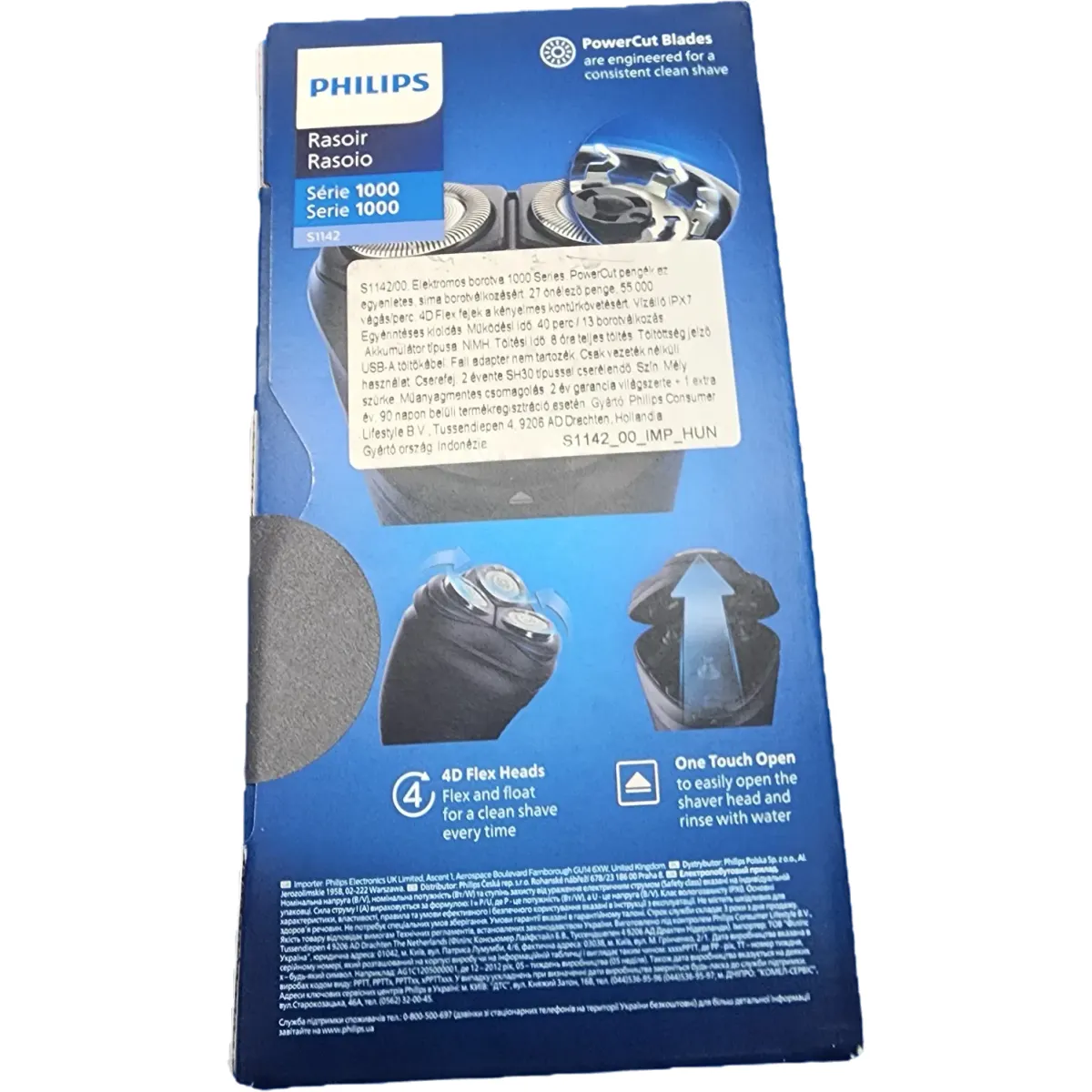 Philips (S1142/00) Elektromos borotva Series 1000 szürke #4