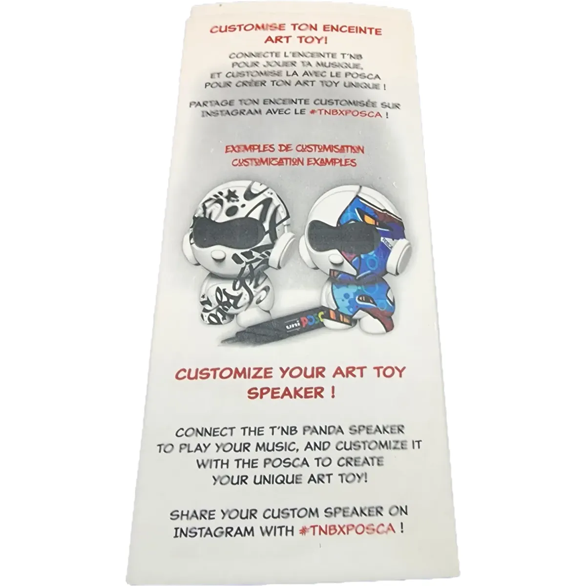 TNB PANDA vezeték nélküli bluetooth hangszóró ajándék POSCA fekete filctoll #4