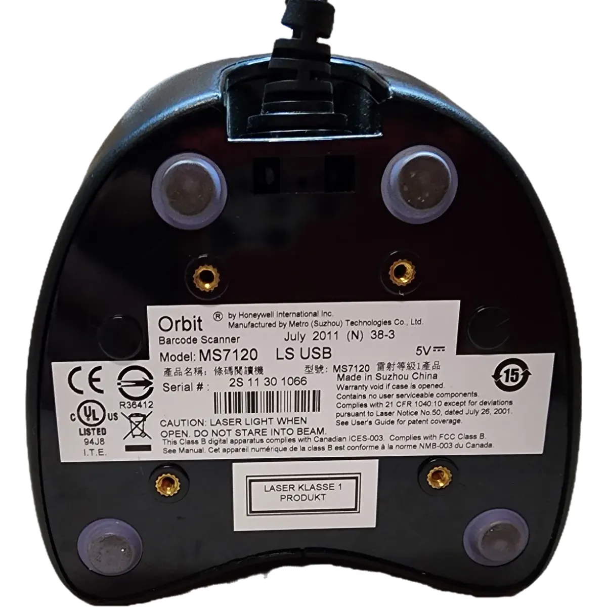 Honeywell Metrologic MS7120 Orbit asztali vonalkódolvasó omnidirekcionális fekete USB #4