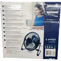 Gembird NF-03 USB asztali ventilátor Fekete #6