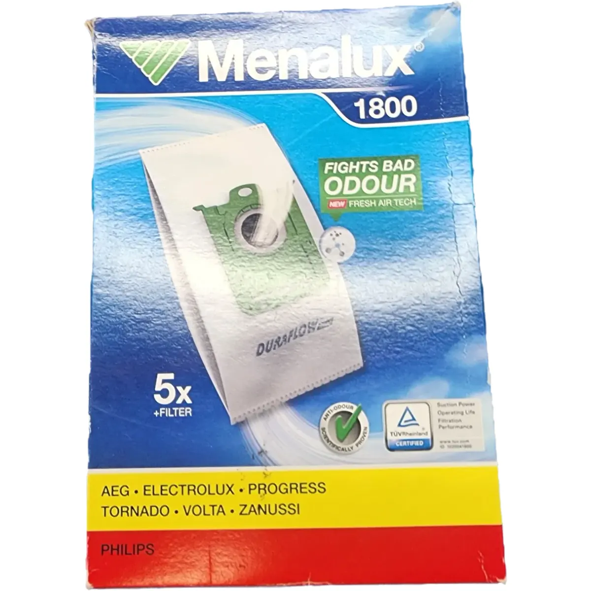 Menalux 1800 5 db szintetikus porzsák + 1 mikroszűrő #1