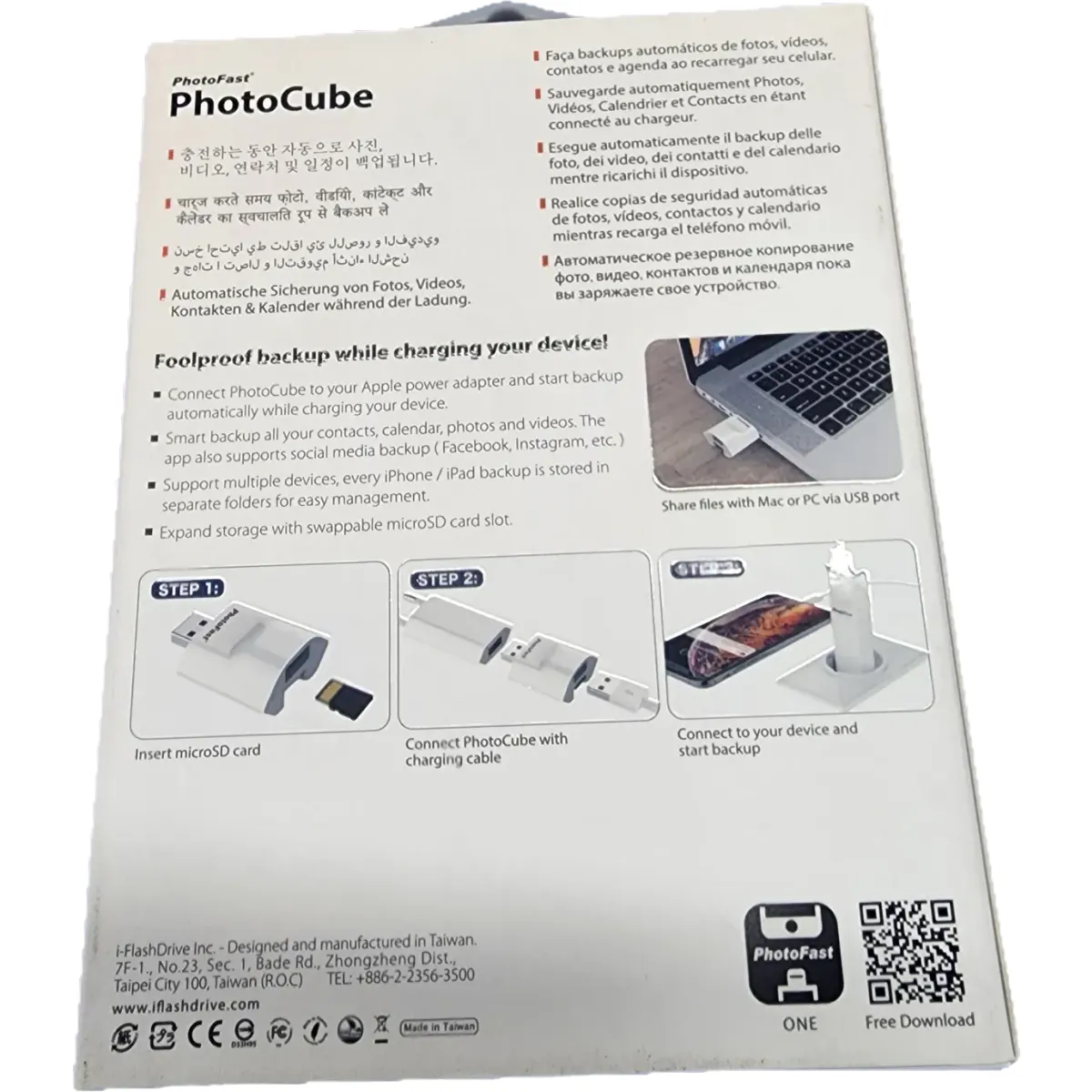 Photofast PhotoCube EU USB3.1 iOS-microSD kártyával bővíthető mobiltelefon adatmentő #2