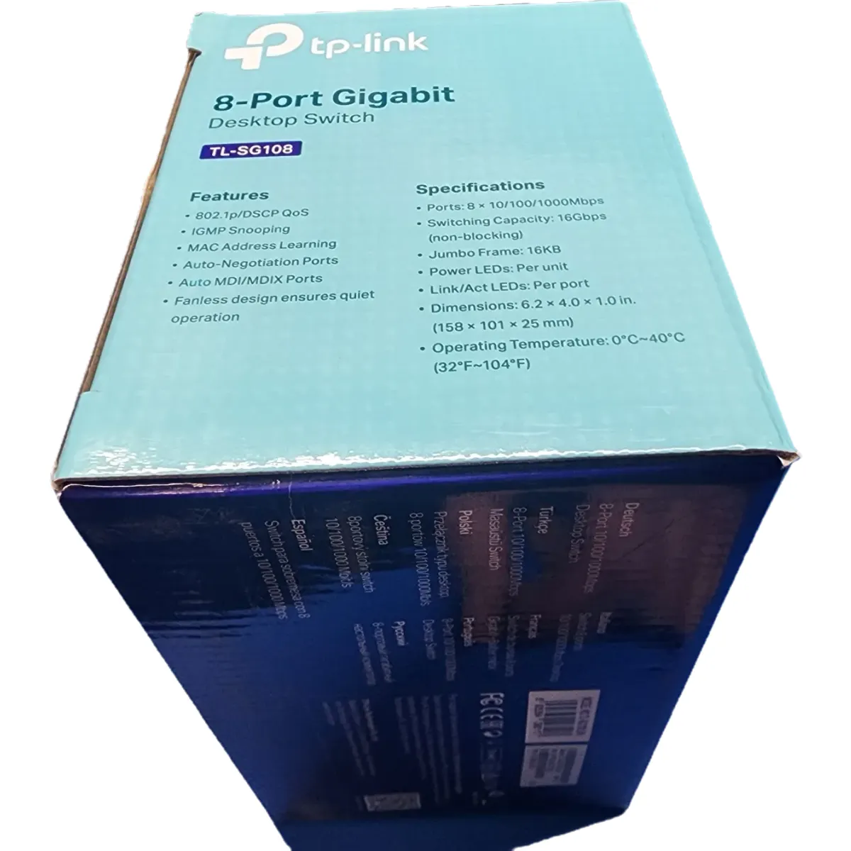 TP-Link TL-SG108 switch 8 port Gigabit fém ház #7