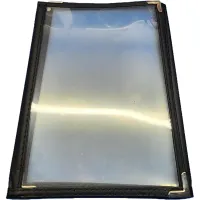 Bistro étlaptartó 3 lapos bőr 17x23cm fekete #1