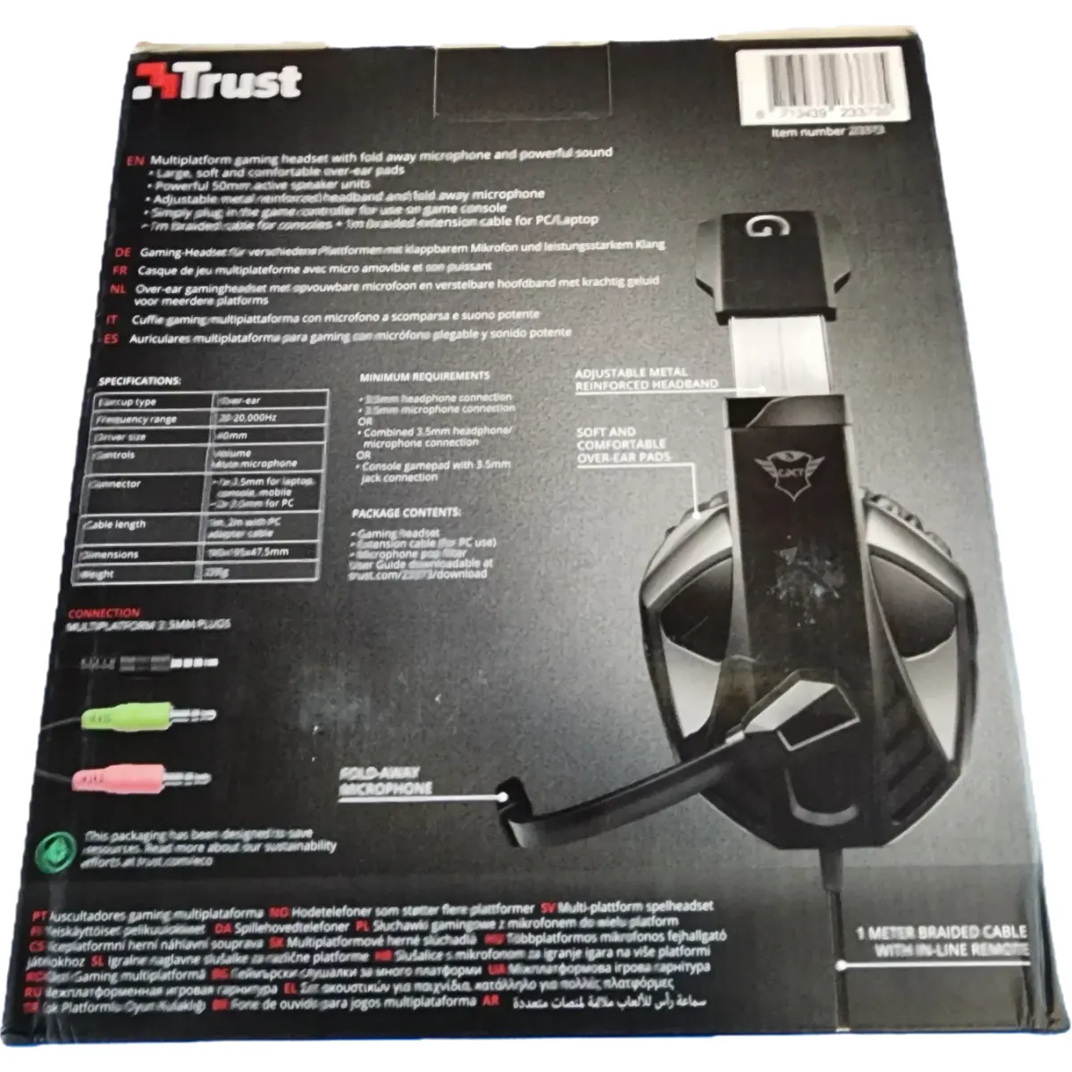 Trust GXT 412 Celaz többplatformos gamer headset fekete #2