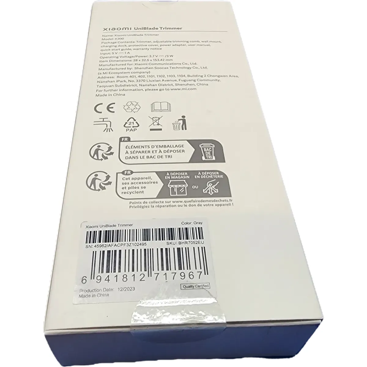 Xiaomi BHR7052EU elektromos borotva Fekete #4