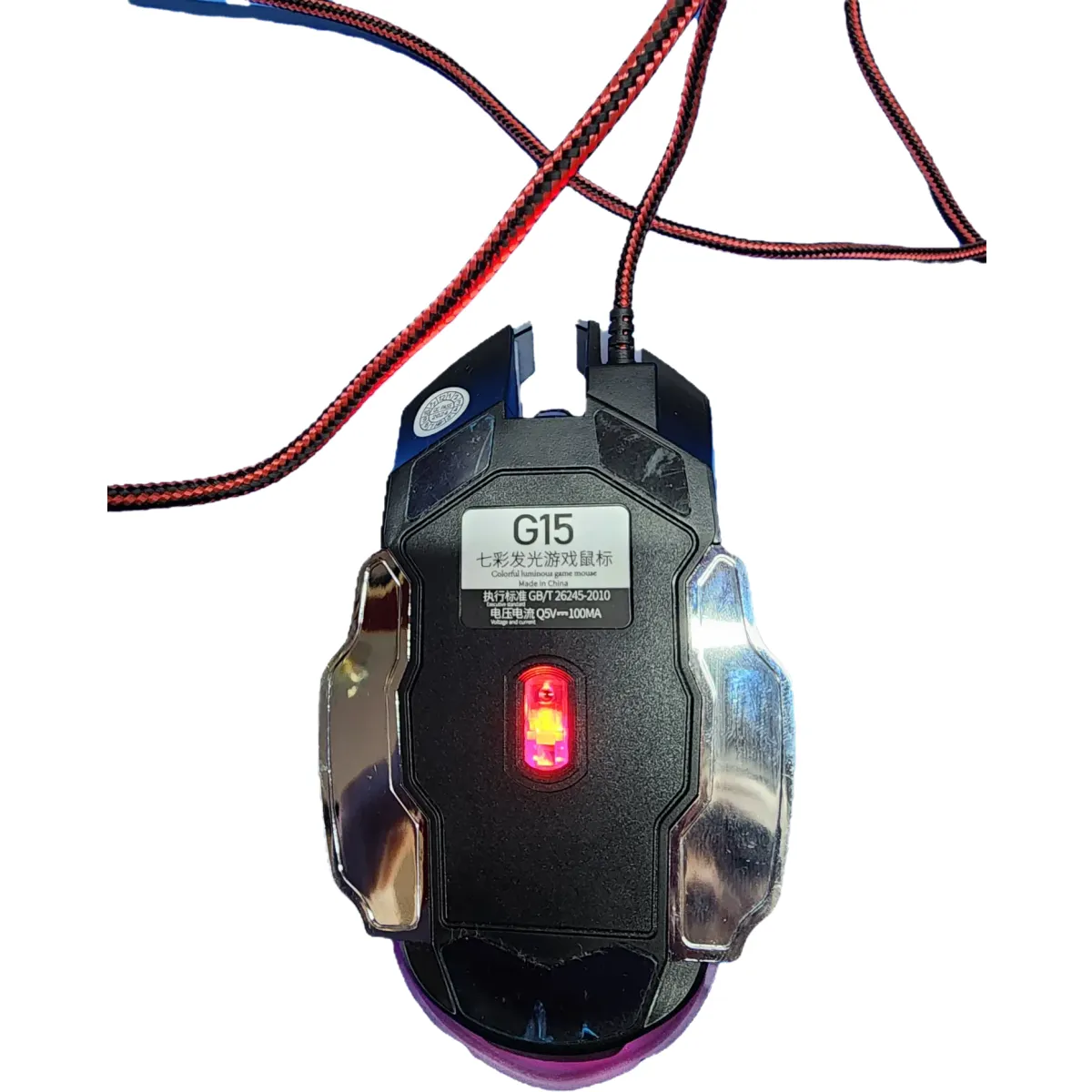 AGAY G15 gamer egér LED-es színváltós fekete #3