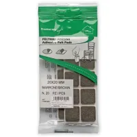 Csúsztatófilc Öntapadó 20x20mm Barna 20db #1