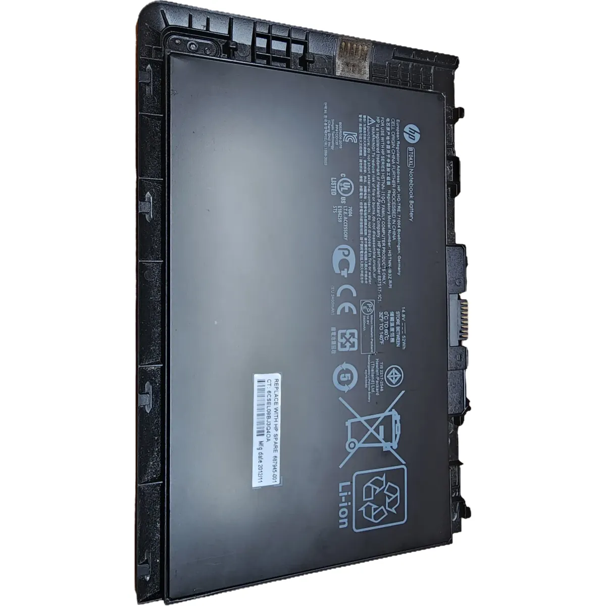 HP EliteBook Folio 9470m 9480m BT04XL 3500 mAh Akkumulátor #2