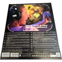 PROMATE Python nagy teljesítményű vezetékes gamer fejhallgató mikrofonnal Piros #2