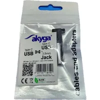 Akyga Adapter AK-AD-62 USB type C Jack 3.5mm