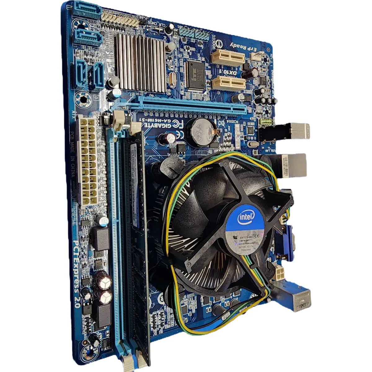 Gigabyte GA H61M-S1 REV 1.0 alaplap Core i3-2100 3.10GHz H61 1155LGA 1x4GB DDR3 Intel HD Graphics Félgép #3