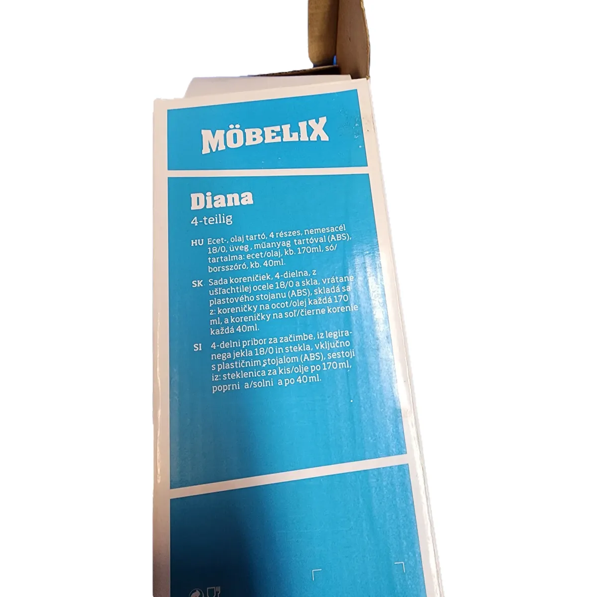 Möbelix Diana 4 részes fűszertartó #3