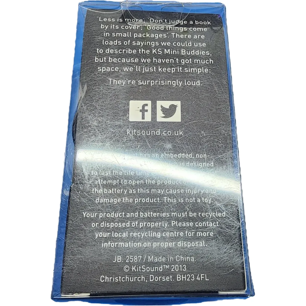 KitSound Mini Buddy Panda hangszóró fekete-fehér #4