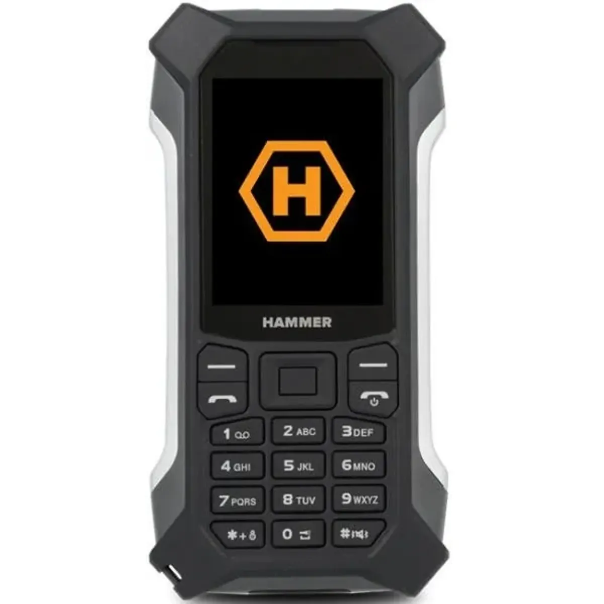 Hammer Patriot+ Mobiltelefon 2,4" 128MB Dual SIM 3G Csepp Víz Por Ütés álló hátlapi kamera fekete #1