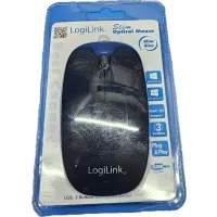 LogiLink Vékony optikai egér 1000dpi USB fekete #3