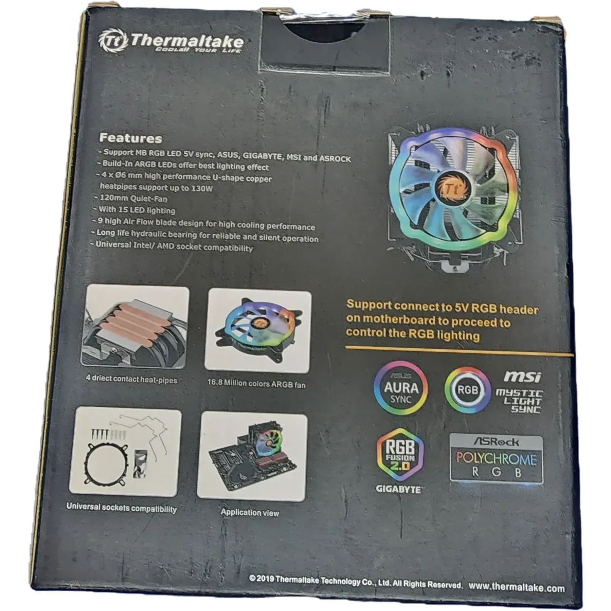 Thermaltake UX200 ARGB Lighting CPU hűtő (CL-P065-AL12SW-A) #9