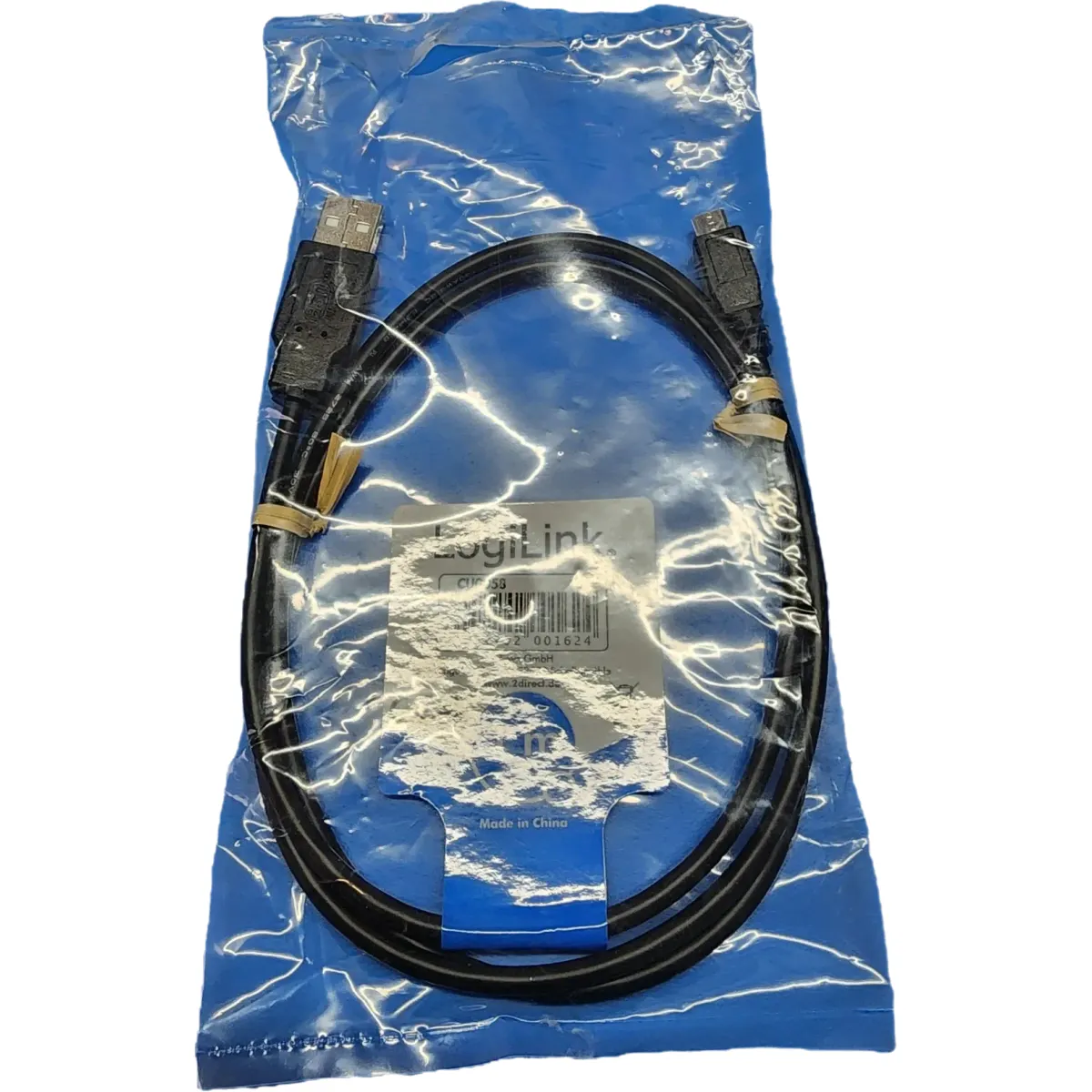 LogiLink USB-A 2.0 -> USB-B 2.0 micro M/M adatkábel 1m fekete #3