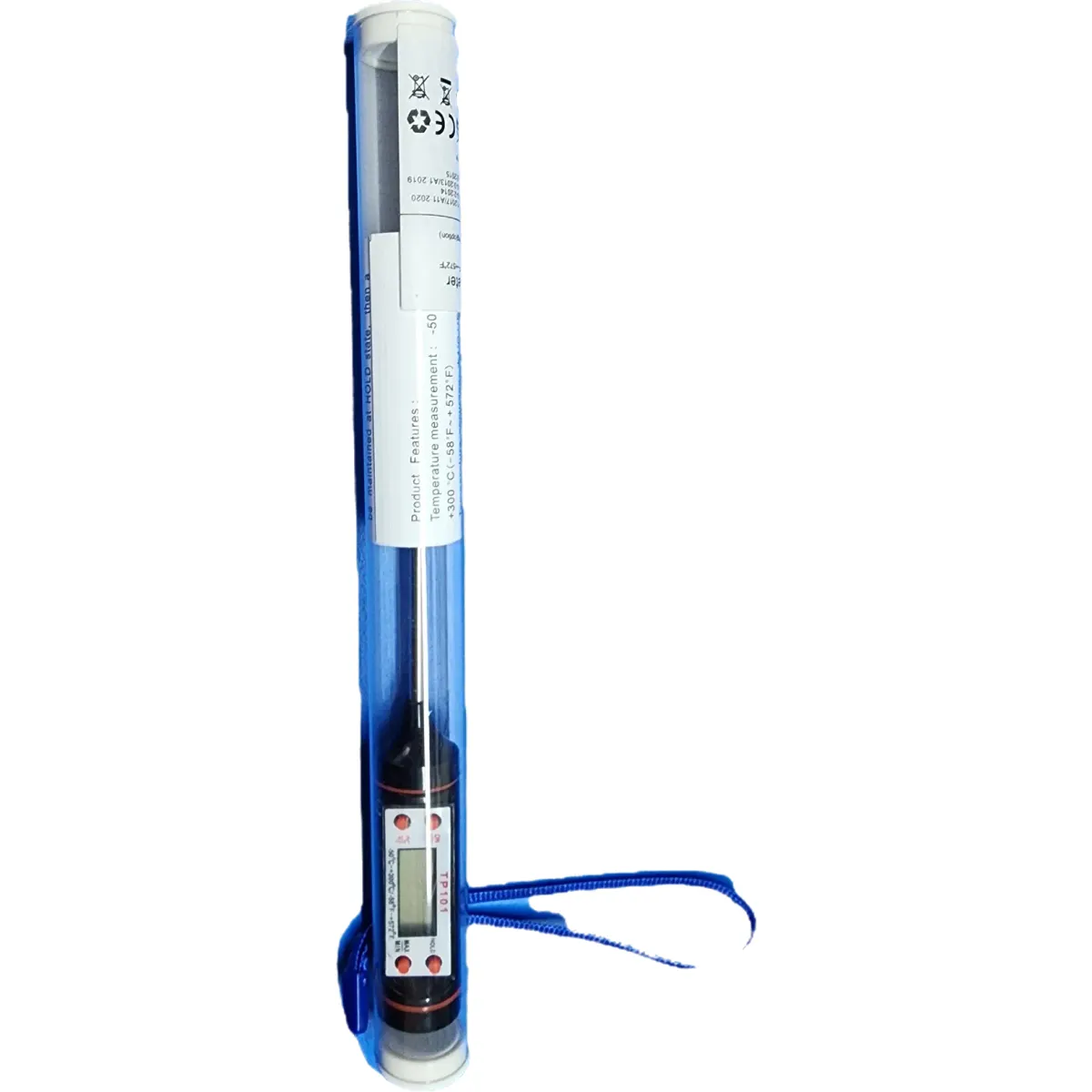 Sovarcate digitális tűs hőmérő LCD kijelzővel Fekete #3