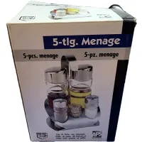 APS Fűszertartó olajhoz ecethez sóhoz borshoz és fogpiszkálóhoz 13 x 11 cm #2